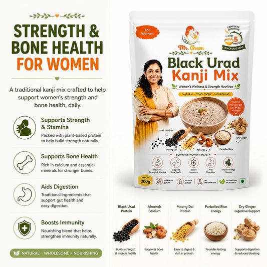 Black Urad Kanji Mix | Women's Wellness & Strength Nutrition | 300g