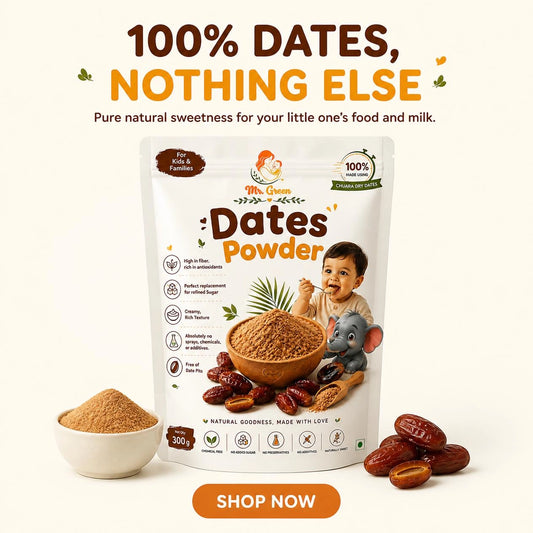 Dry Dates Powder | Natural Sweetener for Babies, Kids & Families | 300g