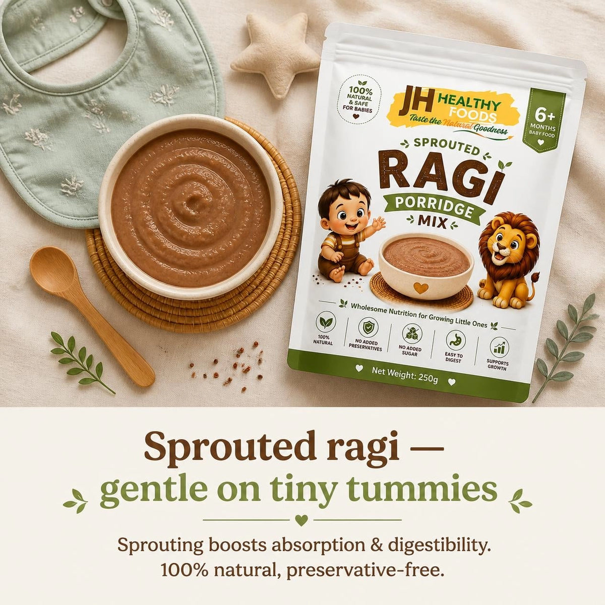 Sprouted Ragi Powder
