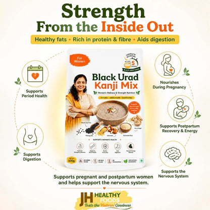 Black Urad Kanji Mix | Women's Wellness & Strength Nutrition | 300g