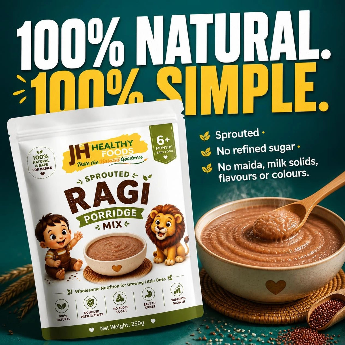 Sprouted Ragi Powder
