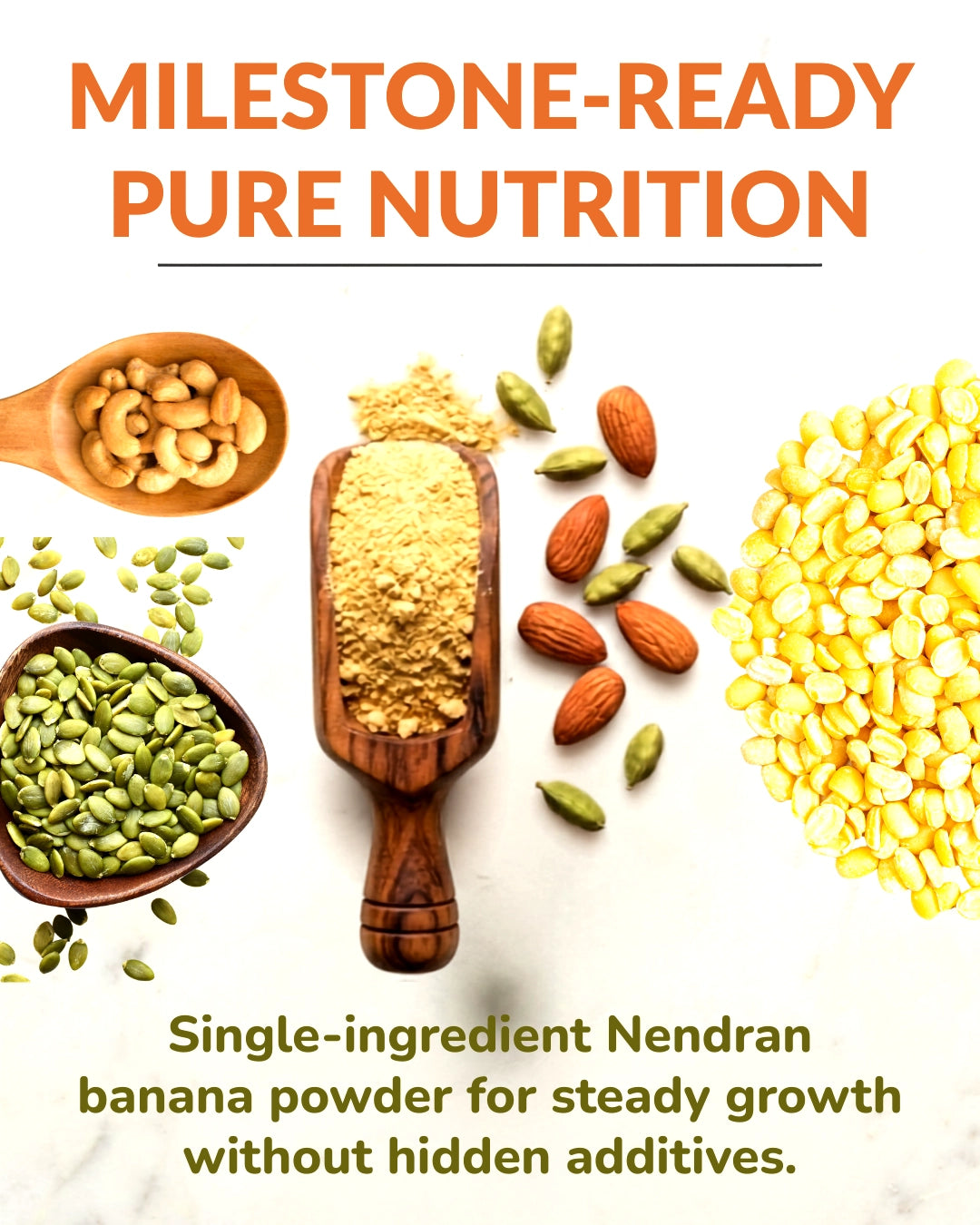 Nendram Banana Nutri Mix for Babies & Kids | Nutrient-Rich Multi Ingredient Food | 1+Year