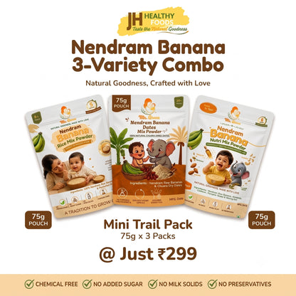 Kids Trail Combo Pack | Nendram Banana 3-Variety (1+ Year)