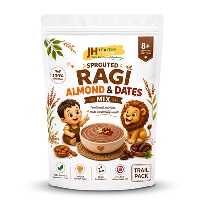 Sprouted Ragi Almond & Dates Mix