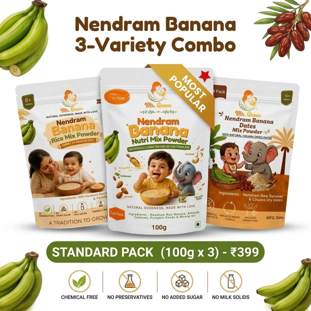 Kids Trail Combo Pack | Nendram Banana 3-Variety (1+ Year)