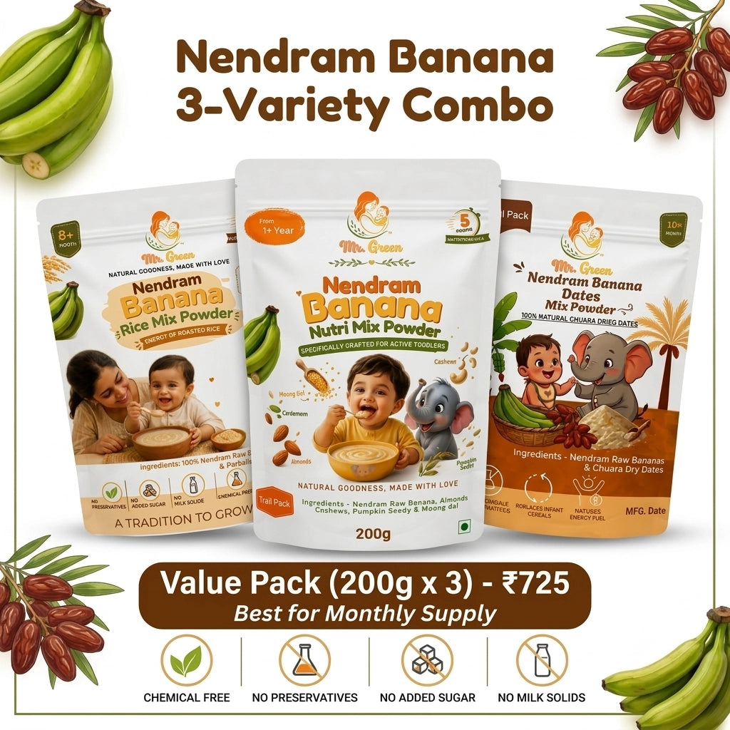 Kids Trail Combo Pack | Nendram Banana 3-Variety (1+ Year)